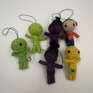 Unbranded Voodoo Doll Keychain Lot String Charms